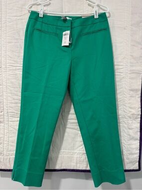 Chico's Smooth Stretch Hollywood Vivid Green Cropped Tailored Pants